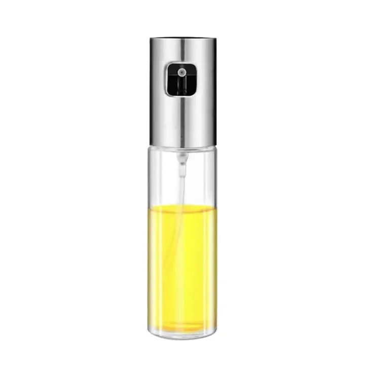 Oil Sprayer Stainless Steel Transparent Glass Spray Bottle BBQ oil sprayer - image 2